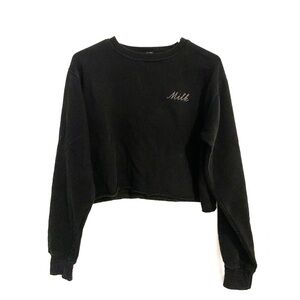 Brandy Melville “Milk” Cropped Sweatshirt